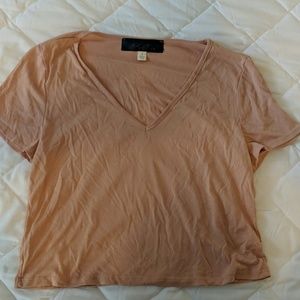 Francesca Peach crop top
